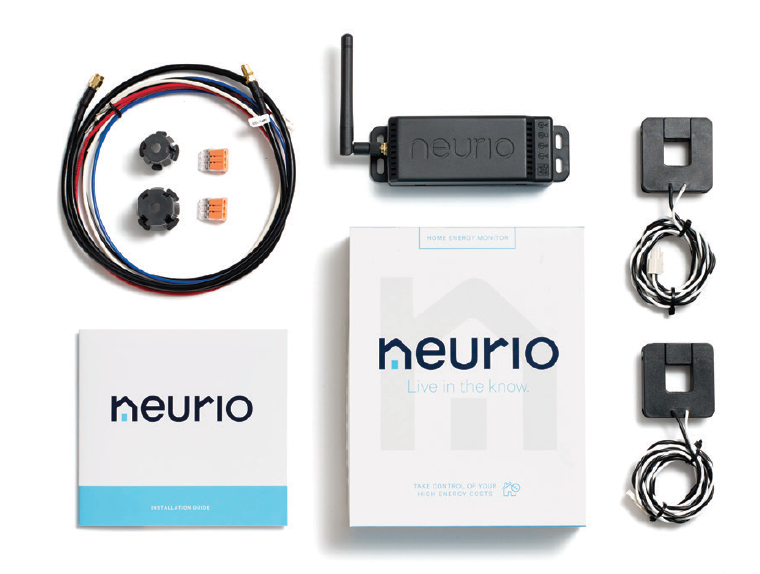 Neurio uses 2 CT sensors